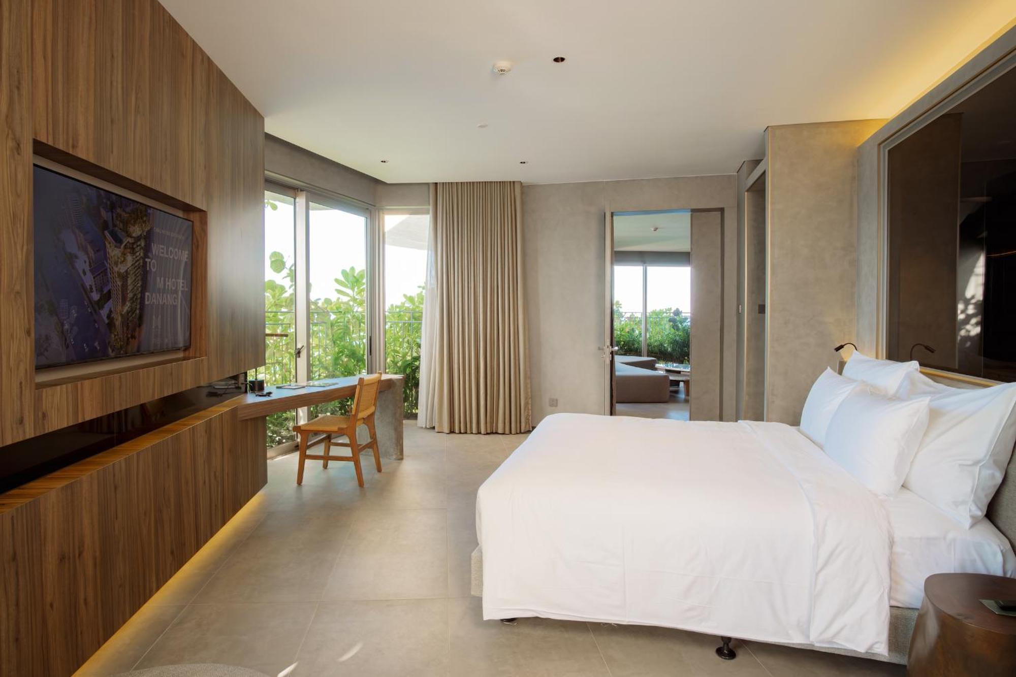M Hotel Danang Kültér fotó A bedroom at the hotel