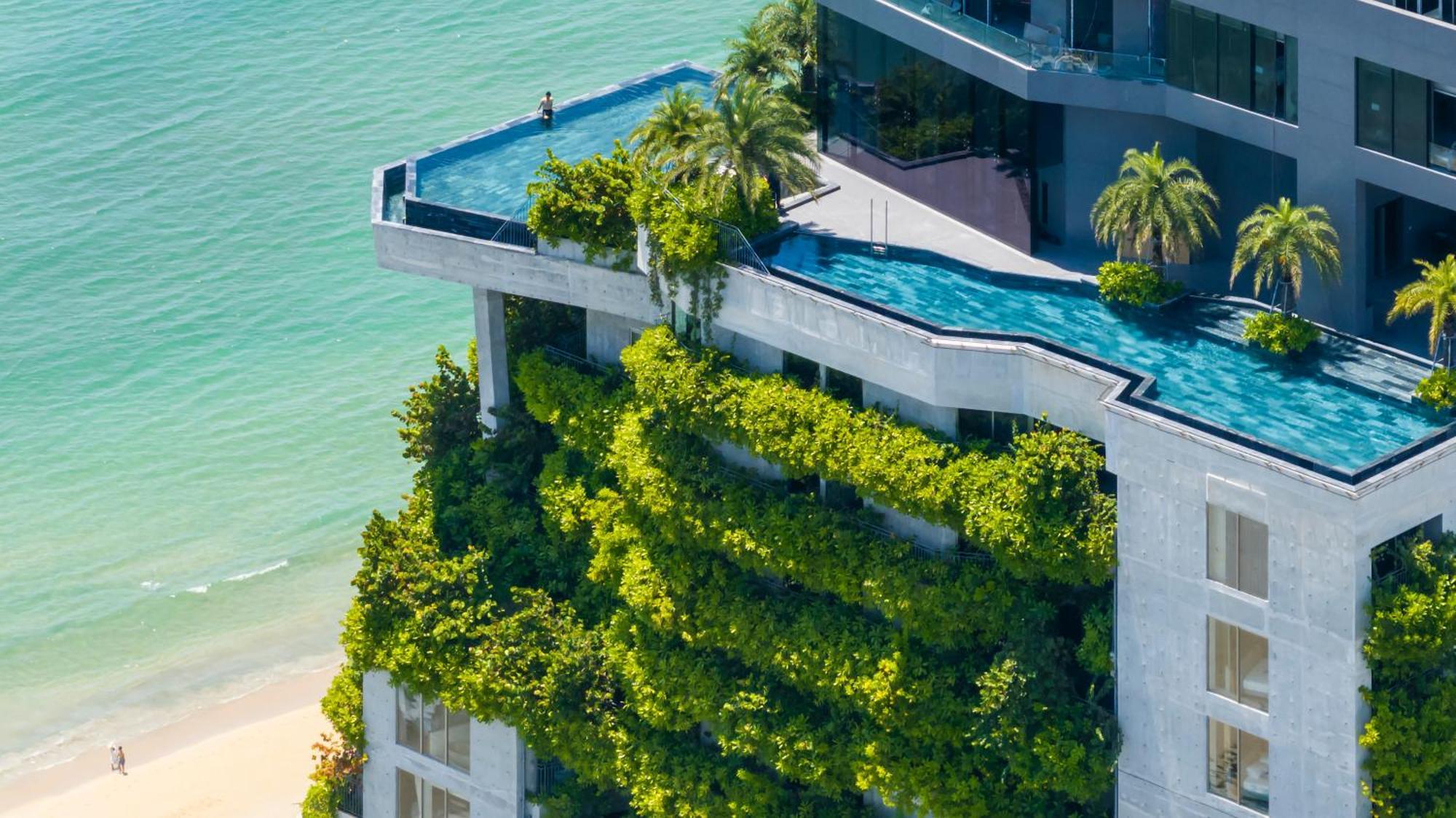 M Hotel Danang Kültér fotó The rooftop garden